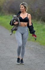 CHLOE FERRY Out Hiking with Her Dog in Newcastle 11/12/2020