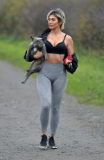 CHLOE FERRY Out Hiking with Her Dog in Newcastle 11/12/2020