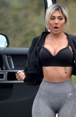 CHLOE FERRY Out Hiking with Her Dog in Newcastle 11/12/2020