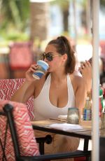 CHLOE GOODMAN Out for Coffee in Dubai 11/21/2020