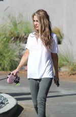 CHRISHELL STAUSE Out with Her Dog in Los Angeles 11/08/2020
