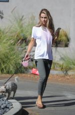 CHRISHELL STAUSE Out with Her Dog in Los Angeles 11/08/2020