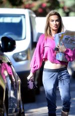 CHRISHELL STUASE Out with Her Dog in Los Angeles 11/13/2020