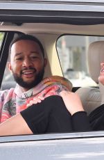 CHRISSY TEIGEN and John Legend Drives on Biden