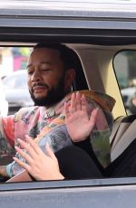 CHRISSY TEIGEN and John Legend Drives on Biden