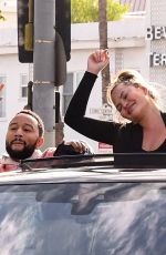 CHRISSY TEIGEN and John Legend Drives on Biden