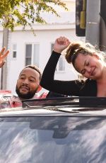 CHRISSY TEIGEN and John Legend Drives on Biden