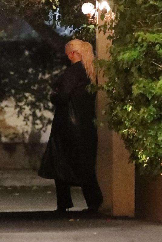 CHRISTINA AGUILERA at Ysabel Restaurant in West Hollywood 11/19/2020