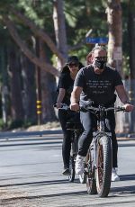 CHRISTINA, Patrick and Arnold SCHWARZENEGGER Out Riding Bikes in Santa Monica 11/28/2020
