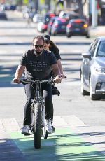 CHRISTINA, Patrick and Arnold SCHWARZENEGGER Out Riding Bikes in Santa Monica 11/28/2020