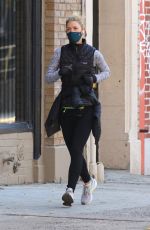 CLAIRE DANES Out Jogging in New York 11/20/2020 