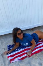 CLAUDIA ROMANI at a Beach in Miami 11/01/2020