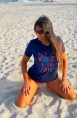 CLAUDIA ROMANI at a Beach in Miami 11/01/2020
