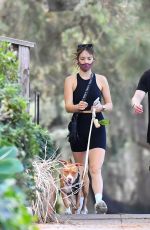 CLAUDIA SULEWSKI Out with Her Dog in Los Angeles 1107/2020