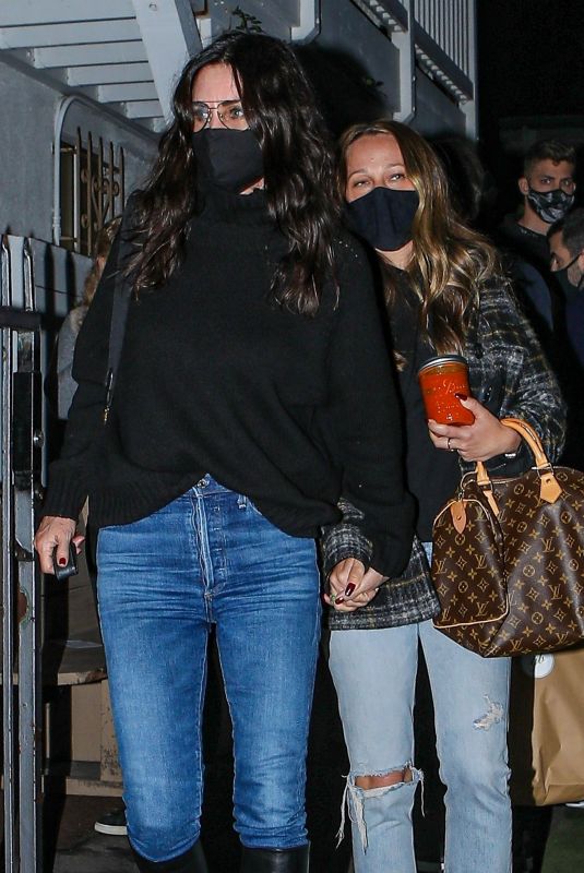 COURTENEY COX and JENNIFER MEYER at Giorgio Baldi in Santa Monica 11/24/2020