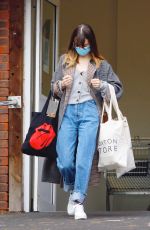 DAISY EDGAR-JONES Shopping at Marks & Spencer in London 11/06/2020