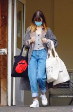DAISY EDGAR-JONES Shopping at Marks & Spencer in London 11/06/2020