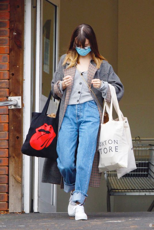 DAISY EDGAR-JONES Shopping at Marks & Spencer in London 11/06/2020