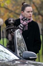 DAISY RIDLEY Out with Her Dog in London 11/17/2020