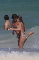 DELILAH HAMLIN in Bikini and Eyal Booker at a Beach in Tulum 11/26/2020