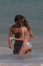DELILAH HAMLIN in Bikini and Eyal Booker at a Beach in Tulum 11/26/2020