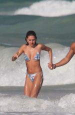 DELILAH HAMLIN in Bikini and Eyal Booker at a Beach in Tulum 11/26/2020