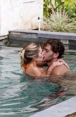 DELILAH HAMLIN in Bikini and Eyal Booker at a Pool in Mexico 11/23/2020
