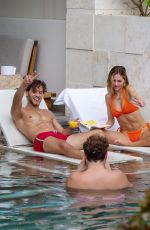 DELILAH HAMLIN in Bikini and Eyal Booker at a Pool in Mexico 11/23/2020