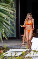 DELILAH HAMLIN in Bikini and Eyal Booker at a Pool in Mexico 11/23/2020