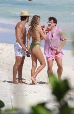 DELILAH HAMLIN ina Green Bikini at a Beach in Tulum 11/22/2020