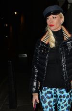 DENISE VAN OUTEN Leaves a Photoshoot in London 11/23/2020