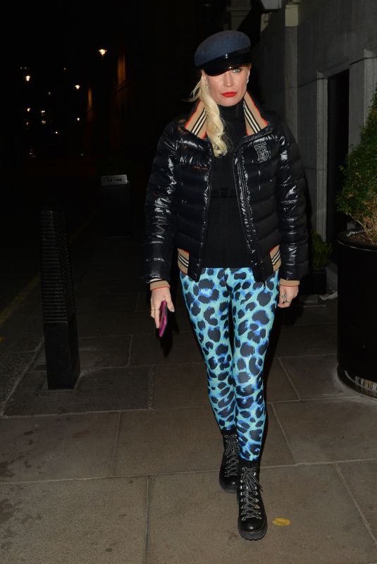 DENISE VAN OUTEN Leaves a Photoshoot in London 11/23/2020