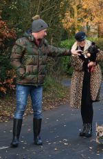 DENISE VAN OUTEN Out with Her Fogs in Essex 11/29/2020