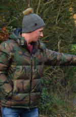 DENISE VAN OUTEN Out with Her Fogs in Essex 11/29/2020