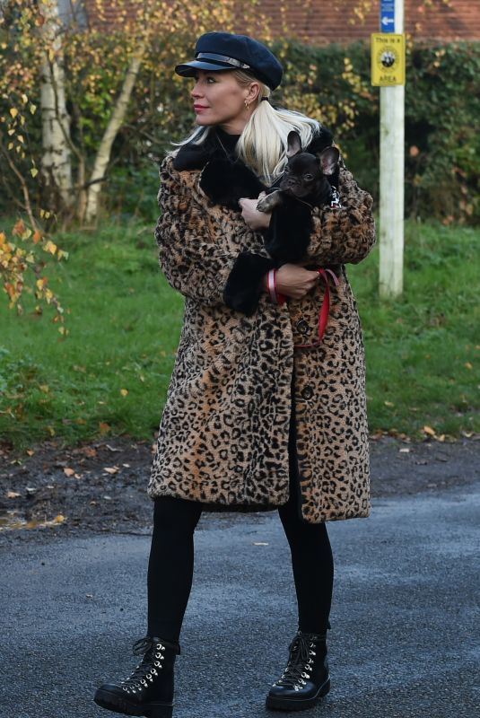 DENISE VAN OUTEN Out with Her Fogs in Essex 11/29/2020