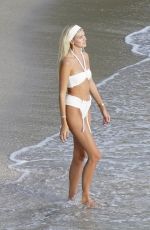 DEVON WINDSOR in Bikini at a Beach in St. Barts 11/14/2020