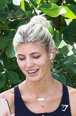 DEVON WINDSOR Out with her Dog in Miami 11/24/2020