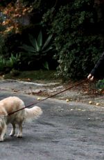 DIANE KEATON Out with Her Dog in Brentwood 11/20/2020
