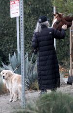 DIANE KEATON Out with Her Dog in Brentwood 11/20/2020