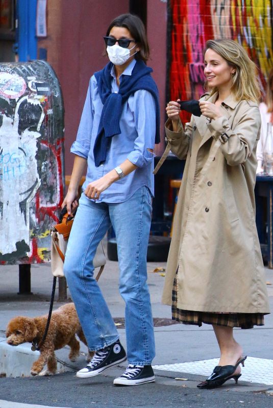 DIANNA AGRON Out with a Friend in New York 11/10/2020