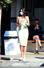 EIZA GONZALEZ in a Tight Dress Out for Coffee in West Hollywood 11/18/2020