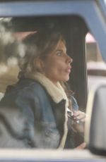 ELISABETTA CANALIS Out Driving in Her Land Rover Defender in Los Angeles 11/20/2020
