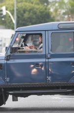 ELISABETTA CANALIS Out Driving in Her Land Rover Defender in Los Angeles 11/20/2020