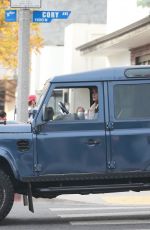 ELISABETTA CANALIS Out Driving in Her Land Rover Defender in Los Angeles 11/20/2020