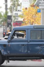 ELISABETTA CANALIS Out Driving in Her Land Rover Defender in Los Angeles 11/20/2020