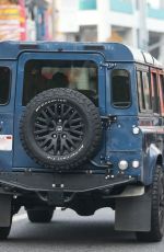 ELISABETTA CANALIS Out Driving in Her Land Rover Defender in Los Angeles 11/20/2020