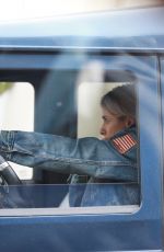 ELISABETTA CANALIS Out Driving in Her Land Rover Defender in Los Angeles 11/20/2020