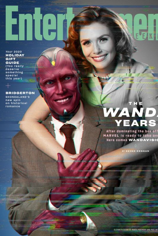 ELIZABETH OLSEN on the Cover of Entertainment Weekly Wandavision, November 2020