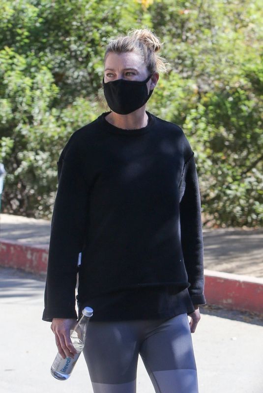ELLEN POMPEO Out Hiking in Los Feliz 11/28/2020