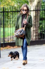 EMILIA CLARKE Out with Her Dog in London 11/01/2020
